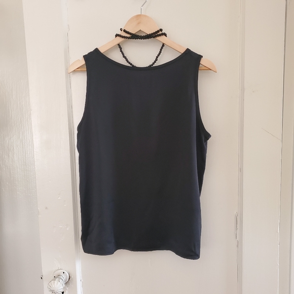 Vintage Tesori Silk Tank, Black - Picture 4 of 5